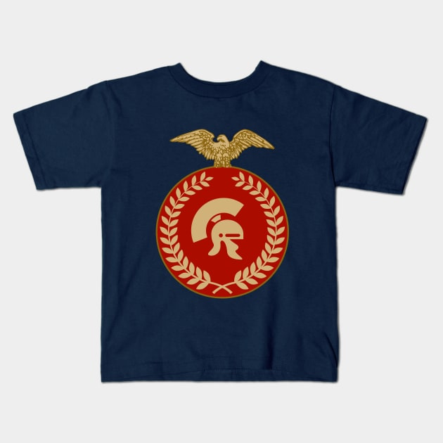 Roman Gladiator Kids T-Shirt by enigmaart